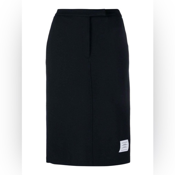 Thom Browne Dresses & Skirts - THOM BROWNE Knee Length Navy Wool Skirt